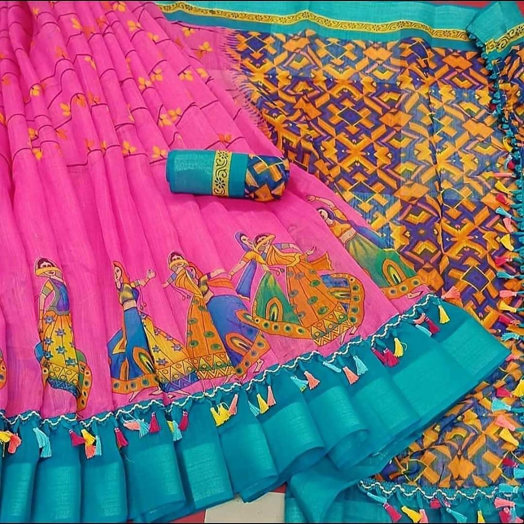 Shree 67 Casual Wear Linen Cotton Printed Latest Saree Collection